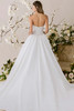 Morilee Lise gown back view with full skirt and structured bodice