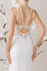 Morilee Sai back detail with split straps and sheer lace design