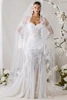 Morilee Baila wedding gown front view with sweetheart neckline and fit and flare silhouette