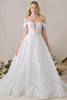 Morilee Florine wedding gown front view with sweetheart neckline and ball gown silhouette
