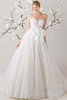 Morilee Elara wedding gown front view with strapless sweetheart neckline and ball gown skirt