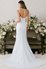 Morilee Fonteyn gown back view with scoop back and train