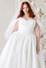 Morilee Marliia plus size bodice detail with pearl beading and sweetheart neckline