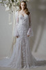 Morilee Fleurine wedding gown front view with sweetheart neckline and fit and flare silhouette