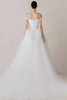 Morilee Lucienne gown back view with full train and bow detail