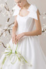 Morilee Kitri bodice detail with basque waist and structured satin design