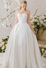 Morilee Allegro ball gown front view with strapless neckline and Mikado skirt