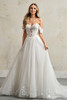 Maggie Sottero Angelette wedding gown front view A-line sparkle tulle lace bodice