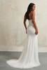 Maggie Sottero Ashley wedding gown back view fitted silhouette low back zipper closure