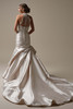 Maggie Sottero Cressida wedding gown back view with halter jacket train