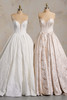 Maggie Sottero Derrick Marie wedding gown rose gold and ivory version comparison ball gown