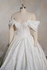 Maggie Sottero Derrick Marie wedding gown detail detachable off shoulder sleeves bodice