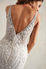 Maggie Sottero Edie wedding gown back detail beaded lace zipper closure