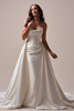 Maggie Sottero Melissa wedding gown full view fitted satin silhouette