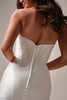 Maggie Sottero Melissa wedding gown back detail sweetheart back zipper buttons