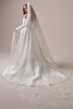Maggie Sottero Takera Lane wedding gown veil view lace train ball gown