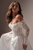 Maggie Sottero Takera Lane wedding gown bodice detail basque waist lace corset