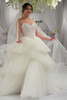 Maggie Sottero Yurianna wedding gown runway front tiered tulle ball gown