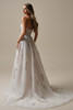 Maggie Sottero Zephyrine wedding gown back view A-line tulle skirt floral detail