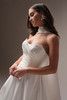 Maggie Sottero Donovan wedding gown detail neckline with wrap