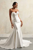 Maggie Sottero Giselle wedding gown strapless mermaid front view
