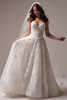 Maggie Sottero Maritza wedding gown with veil A-line silhouette