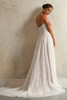 Maggie Sottero Monica wedding gown back view A-line silhouette
