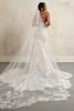 Maggie Sottero Nyjah wedding gown with veil long lace train