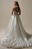 Maggie Sottero Star wedding gown back view with detachable train and bow detail