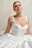 Maggie Sottero Talitha wedding gown bodice detail sweetheart neckline with corset topstitching