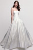 Watters Locket Verandi ivory wedding gown with sweetheart neckline and cathedral skirt