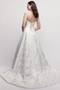Watters Locket Nigella bridal gown back view with lace-up back and full skirt