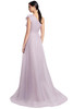 Back view of Alexander by Daymor 3209 lilac organza mother of the bride dress