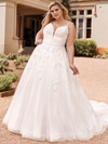 A-line Plus Size Wedding Gown Sophia Tolli Aurora Y22041HB