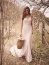 V-neck Maggie Sottero Bridal Gown Ambreal