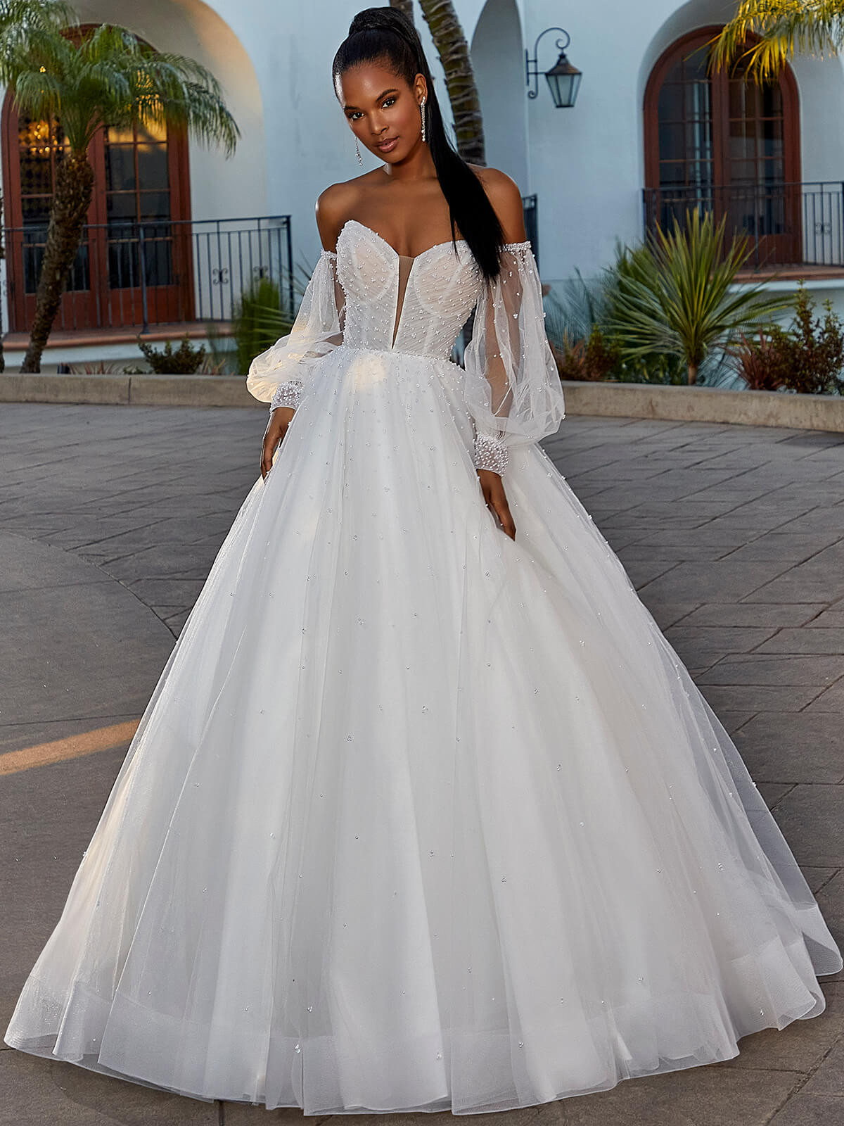 mori lee beaded wedding dress Morilee Blu Thalia 5984 Polo Ralph Lauren Sleeveless jen6/9 SIZE:2 | M-L Morilee Bridal Dress 2141