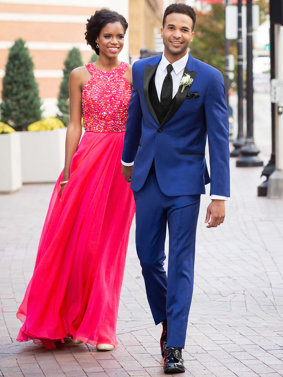 Cobal Blue Tribeca Ultra Slim Prom Tux Dimitra Designs