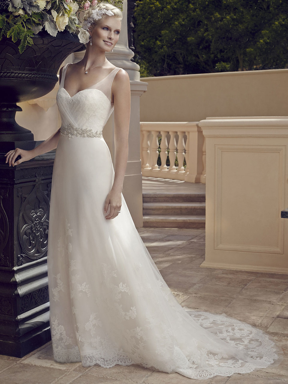 Tulle Strap Wedding Dress