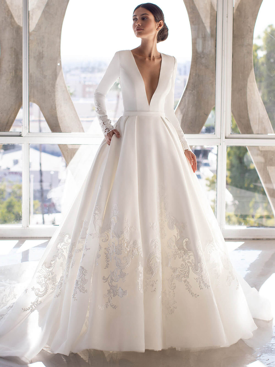 Pronovias Wedding Gown Brown | Dimitra Designs