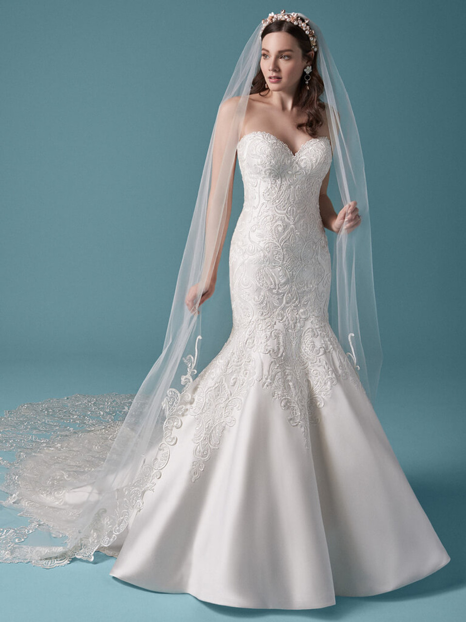 Strapless Maggie Sottero Milena Wedding Gown 