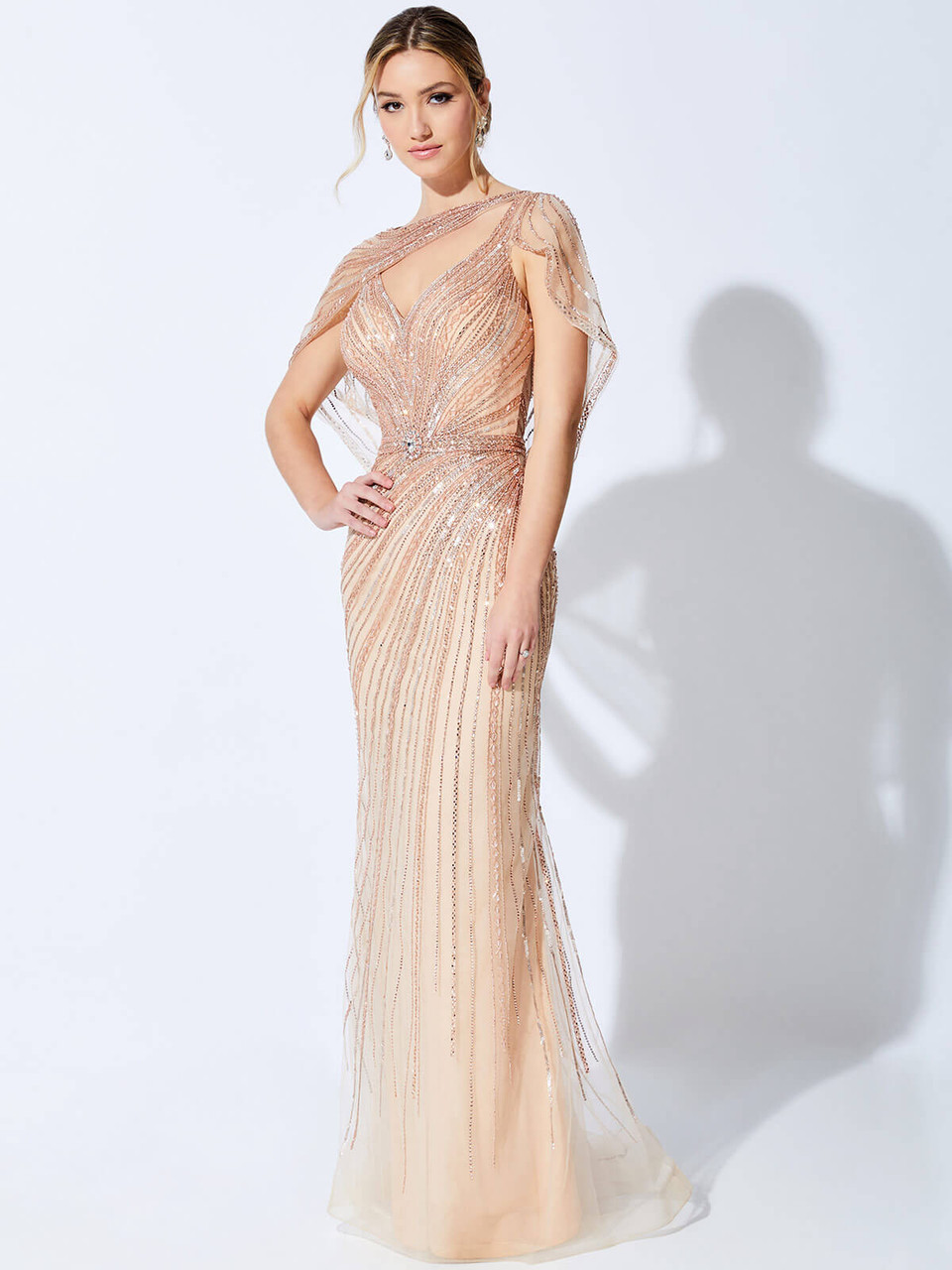 ワンピース andmary Betty layered dress beige gray andmary