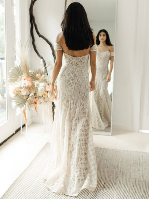 Off-the-Shoulder Wedding Dresses | Dimitra Designs