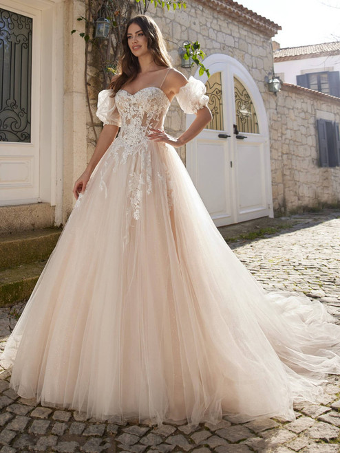 Lace wedding gown with on sale sleeves