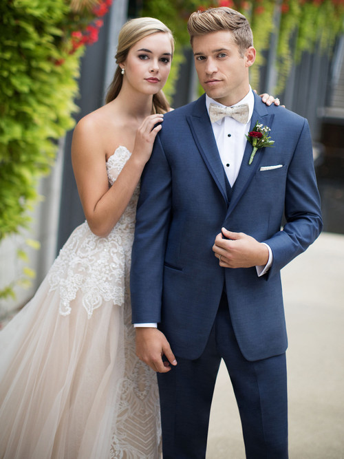 indigo blue wedding tuxedo ike behar by dimitra designs tuxedo shop