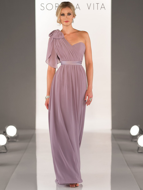 Strapless Floor Length bridesmaid dress Sorella Vita 8472