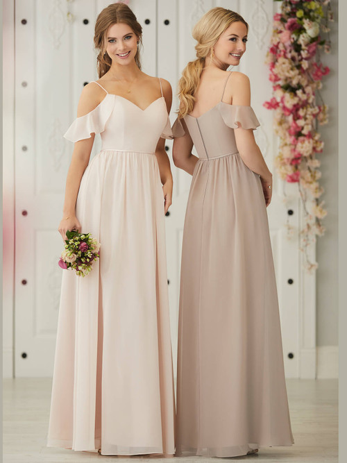 Cold Shoulder bridesmaid dress Christina Wu 22906
