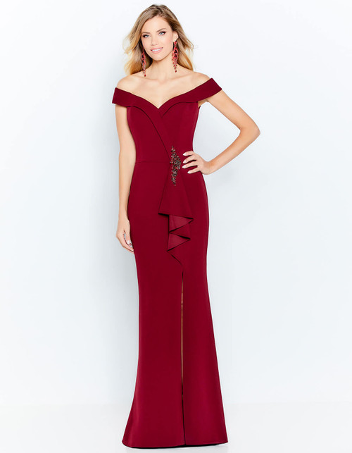 Off The Shoulder Mother of the Bride dress Cameron Blake 120614