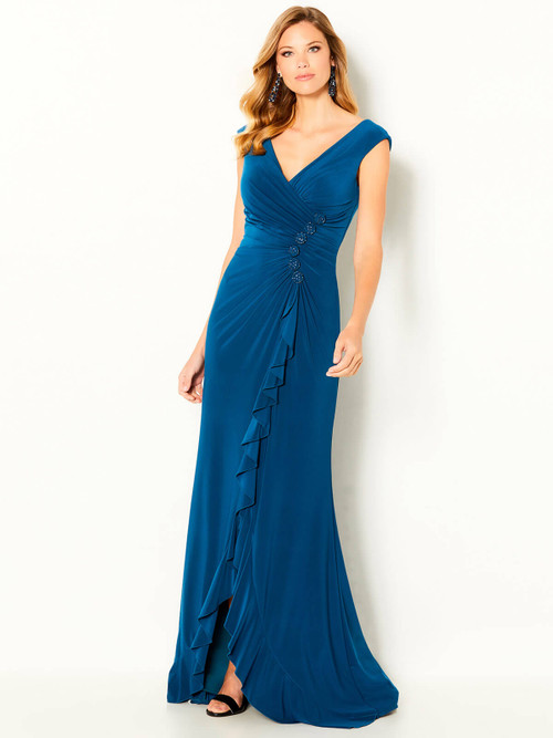 V-neck Jersey Mother of the Bride dress Cameron Blake 220634