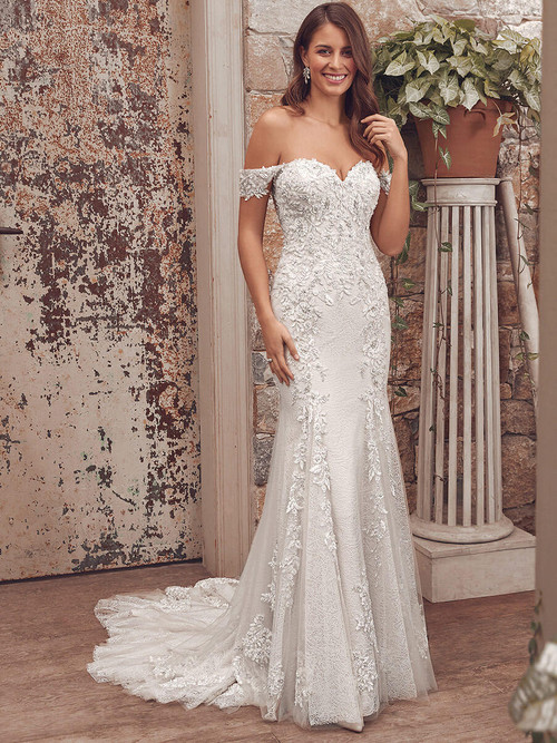 Off The Shoulder Justin Alexander Bridal Gown Amalie 88161