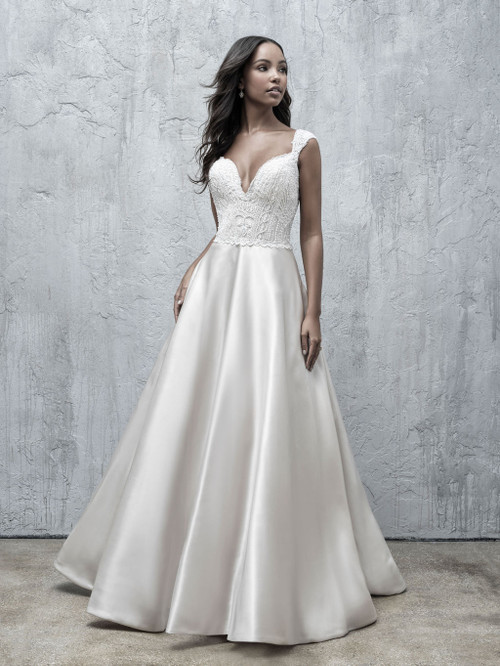 Cap Sleeved Madison James MJ561 Bridal Gown